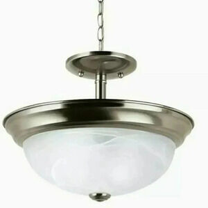 2-Light Ceiling 77950EN3-962 Pendant Brushed Nicke